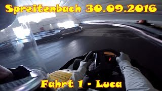 Kartbahn Spreitenbach 30092016  1 Fahrt  Luca [upl. by Cahn269]