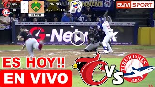 Cardenales de Lara vs Tiburones de la guaira EN VIVO round robin hoy donde ver lara vs tiburones hoy [upl. by Akirdnahs]