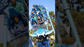 Manta Seaworld San Diego rollercoaster track exciting thrill rides fair carnival cool fyp [upl. by Chappelka]