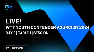 LIVE  T1  Day 2  WTT Youth Contender Asuncion 2024  Session 1 [upl. by Aihtyc774]