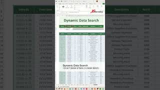 Dynamic Data Search in Excel  Excel Tips and Tricks [upl. by Sisi]