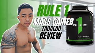 R1 Mass Gainer Review  Rule 1  PaanoTumaba  Tagalog [upl. by Nahsar]