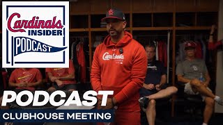 Dads Weekend Clubhouse Speech September 2024  Cardinals Insider Podcast  St Louis Cardinals [upl. by Nahama]