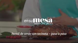 Pernil de cerdo con tocineta  paso a paso [upl. by Moersch]