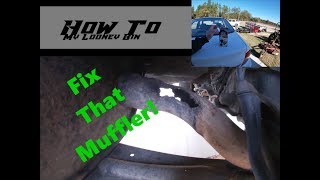 Easy Exhaust Repair Muffler Fix  Fiber Fix [upl. by Llemej679]