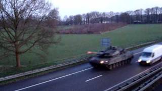 Leopard 2 Convoy A28 the Dutch [upl. by Mallis]