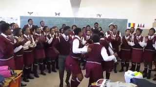 9th Grade Choir at Percy Mdala Knysna South Africa [upl. by Teillo]