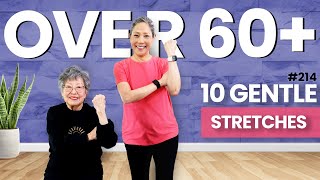 10 Stretching Exercises for 60 Year Olds Mobility and Strength Training [upl. by Olegnaed]