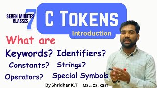 L08 C Tokens  C Programming Basics  Keywords Identifiers Operators amp More  C for beginners [upl. by Baelbeer]