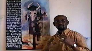 Ethiopian Art Geta Mekonnen talks about one of his favorite works Scarecrow 1997 [upl. by Demb]