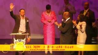 Manasseh Jordans Father begins to Prophecy over him Bishop Jordan [upl. by Ylluz299]