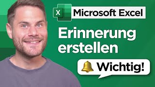 Automatische Erinnerung an Datum in Excel [upl. by Yadrahs]