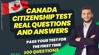 Canada citizenship test real questions and answer 2024 100 Questions [upl. by Esinert]