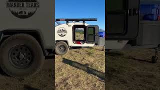 Road trip in a teardrop camper tinycamper teardroptrailer minicamper [upl. by Atterehs]