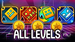 Every Geometry Dash Level ALL COINS GD Meltdown World Subzero [upl. by Atinor]