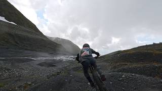 Mountain bike race at Alyeska resort alaska drone fpv [upl. by Alyks]