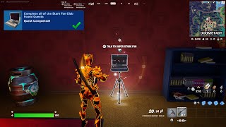 Fortnite  All Stark Fan Club Found Quests Super Stark Fan Secret Quest [upl. by Geraint]