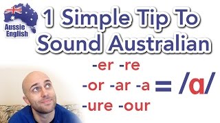 1 Simple Tip To Sound Australian ɑ  How To Do an Aussie Accent [upl. by Showker]