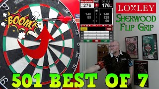 Best of 7 Using The LOXLEY Sherwood Flip Grip Darts [upl. by Gnik444]