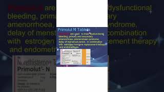 Primolut n tablet uses  educational shortsfeed  shortvideo  shortsfeed health ytshorts [upl. by Emilee]