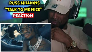 Russ Millions  Talk To Me Nice Official Video American Reaction 🇬🇧🇺🇸🔥 [upl. by Rafaj]