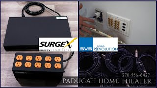 Tech Sidebar  SurgeX amp SVS Soundpath cable unpackaging and Home Theater Wall Plate install [upl. by Aisinoid791]