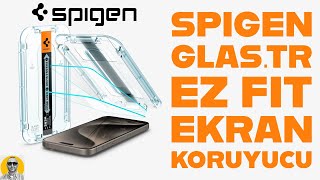 Spigen GLAStR EZ Fit Ekran Koruyucu spigen ekrankoruyucu glastrezfit iphone15promax [upl. by Yslehc]