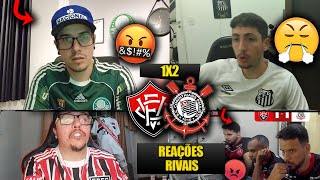 REAÇÕES dos RIVAIS FURIOSOS com a VIRADA do TIMÃO  VITÓRIA 1X2 CORINTHIANS REACT BR 2024 [upl. by Emilie290]