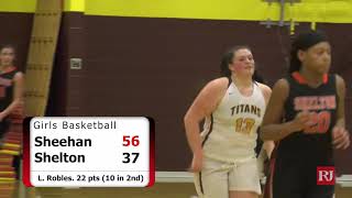 Girls Basketball Sheehan vs Shelton Lyman Hall vs Hillhouse [upl. by Anelrad181]