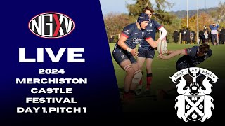 LIVE RUGBY MERCHISTON CASTLE FESTIVAL  DAY ONE PITCH ONE [upl. by Grondin]