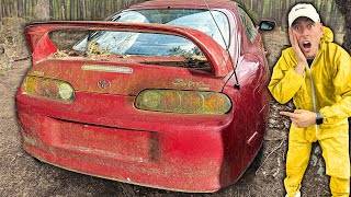 Abandoned Supercar MK4 Supra Turbo  First Wash in 15 Years  Car Detailing Restoration [upl. by Pascale]