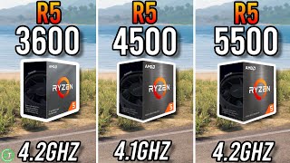 Ryzen 5 3600 vs Ryzen 5 4500 vs Ryzen 5 5500  Any Difference [upl. by Fabrice]