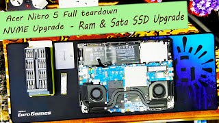 Acer Nitro 5 RAM and SSD upgrade 1TB NVME amp 1TB Sata SSD 2024 Rishikhuranahitech [upl. by Maker610]