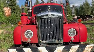 1962 Mack B61 Short Logging Truck [upl. by Ycinuq]