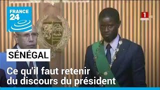 Sénégal  ce quil faut retenir du discours du président Bassirou Diomaye Faye • FRANCE 24 [upl. by Licna541]