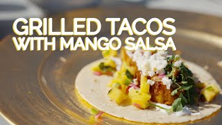 Perfect Grilled Chipotle Fish Tacos with Mango Salsa Recipe [upl. by Ogata]