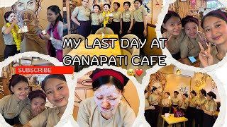 My last day at ganapti bakers 😊 miss you all ❤️🥺 happymoments goldendays semivlogs8385 [upl. by Eile]