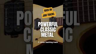 Powerful Classic Metal Guitar Backing Track In D Minor rockbackingtracks rockonjamtracks [upl. by Naujaj]