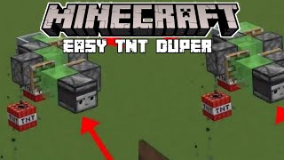 TNT DUPER MINECRAFT  MINECRAFT REDSTONE TUTORIAL [upl. by Gussi]