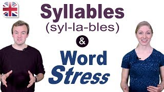 Syllables and Word Stress  English Pronunciation Lesson [upl. by Desiri851]