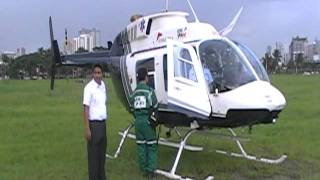 Bell 206 Helicopter takeoff at PICC Field [upl. by Tirreg]