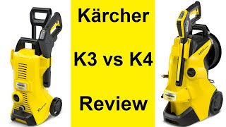 Karcher K3 vs K4 High Pressure Washer Comparison Review [upl. by Rozamond]