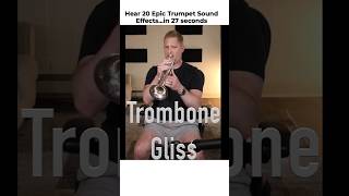 Hear 20 Epic Trumpet Sound Effects…in 27 seconds trumpet trumpetlessons trumpetlearning [upl. by Gibeon]