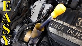 Power Steering Fluid Change QUICK and EASY [upl. by Tallia]