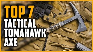 Top 7 Best Tactical amp Survival Tomahawk Axe 2024 [upl. by Kcirdderf143]