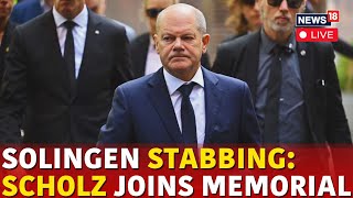 Solingen Knife Attack News LIVE  German Chancellor Olaf Scholz Attends Memorial  Germany  N18G [upl. by Eeleimaj]