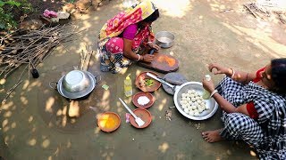 Bangali Durgapuja Special FULKO LUCHI and Veg Ghugni Recipe [upl. by Idnerb863]