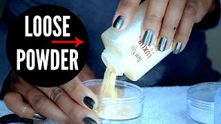 Loose Powder Makeup Storage Tip Video I ByBare [upl. by John]