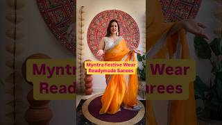 Myntra Ready to Wear FeativePartywear Sarees 1minutesarees saree sareestyle sareehaul shorts [upl. by Erasmo436]