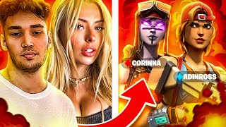 Adin Ross amp Corinna Kopf PLAY FORTNITE While Getting TROLLED By ShnaggyHose amp Zane VERY FUNNY [upl. by Amalberga879]